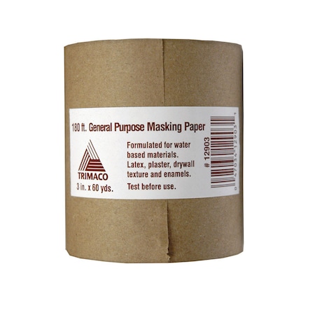 Loparex Trimaco 3 in. W X 180 ft. L Paper Masking Paper 1 pk 12903